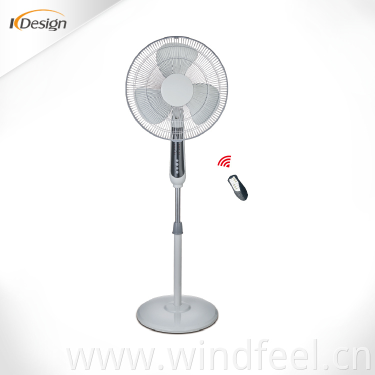 Movable 16 inch large outdoor pedestal fan high-grade high speed standing fan with remote control and timer